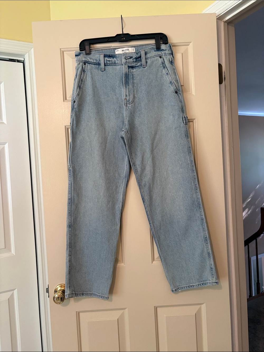 Hollister Light Blue Relaxed Fit Men’s Jeans Baggy